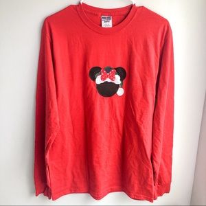 Minnie Mouse Santa Disney Christmas themed Tshirt